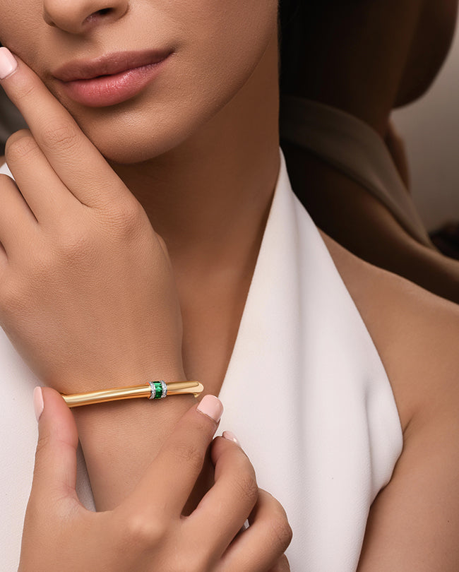 Diamond and Emerald bracelet